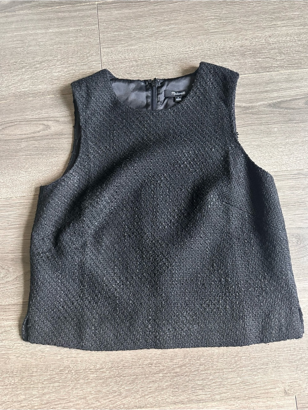 Madewell Boxy Shell Top in Tweed, NWT, size 6 - Picture 5 of 8
